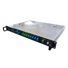 EDFA 4 x 21dBm 1550nm s CWDM (IN GPON 1490/1310nm & CATV 1550nm, OUT 1490/1310nm a 1550nm), 2 x 100-240VAC, 19", 1HU SC/APC konektory