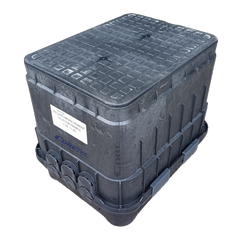 TELENCO KS/500 zemná šachta s poklopom (do 500kg), vrátane dna a priechodiek (495x403x407mm)