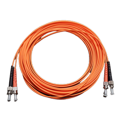 ST/PC-ST/PC-10m 50/125 (OM2) DX MM LSZH - optický patchcord, duplex, 50/125 MM, LSZH, dĺžka 10m