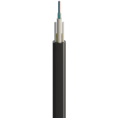 FIBRAIN DF03, Optický FLAT Drop kábel, 12-vlákno, 1T12F, 4,6x8,3mm, G.657A1, 1800N
