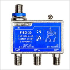 FISO-30 - isolator 5-1006 MHz, 2x Data