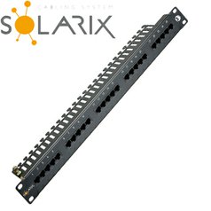 SOLARIX panel ISDN 25 x RJ45 čierny 1U SX25-ISDN-BK kód: 24024725