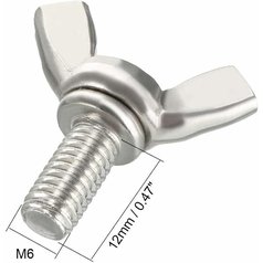 LANCIER - wing bolt M6 x 12, Kód. 19587 LANCIER - wing bolt M6 x 12, Kód. 19587