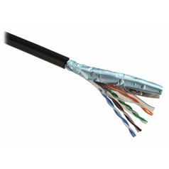 FTP Cat5e - VONKAJŠÍ dátový kábel Cat5e, PE plášť, drôt, balenie: 305m krabica