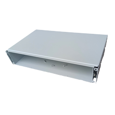 PATCHPANEL (PP-4271) 2U 19“ - bez predného panelu, farba: šedá
