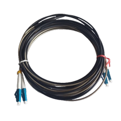 LC/PC-LC/PC-3m 9/125 SX G657A2 – VONKAJŠÍ Armorovaný optický patchcord, Duplex, 9/125, G657A2, dĺžka 3m