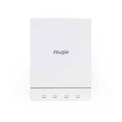 RUIJIE  RG-AP180, Wi-Fi 6 (802.11ax) Wall Plate AP, up to 4 spatial streams, up to 1774.5Mbps, 1x 1G uplink port, 4x 1G LAN ports, Fat/Fit AP switchover, bundled with Ruijie Cloud Service lifetime license