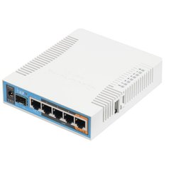 MikroTik  RB962UIGS-5HACT2HNT hAP ac, AC1200, WiFi router, 1x GWAN, 4x GLAN, USB, PoE-in