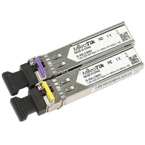 MikroTik S-4554LC80D 1.25G SFP 1x LC (SM)