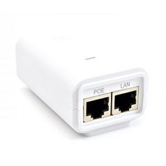 Ubiquiti U-POE-af, PoE injektor, gigabit, 48V 0.5A, 24W, biely