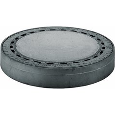 ROMOLD poklop betonový (BEGU) kruhový LDB 63 BV, triedy B 125,  s vetraním, pre priamu montáž na hrdlo šachty