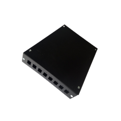 ODF/8 – vnútorný kovový optický  nástenný box bez kazety pre 8SC simplex adaptérov, vstup 2 x priechodka  PG 11, rozmer: (v40xš150xh200)mm