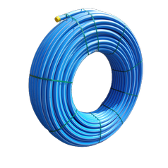 HOHLE HDPE 40/33mm – modrá optická chránička 40 mm, hrúbka steny 3,5 mm, 1 x biely pásik, vnútro silikónové, balenie: 250m zvitok