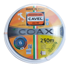 CAVEL KF114 celomedený koaxiálny kábel, balenie 250m / zvitok