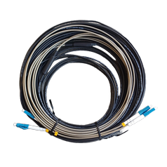 Multipatchcord ARMOROVANÝ 2x LC/PC-LC/PC-30m 9/125 G657A2 – VONKAJŠÍ armorovaný 2 vláknový optický multipatchcord, 9/125, G657A2, dĺžka 30m
