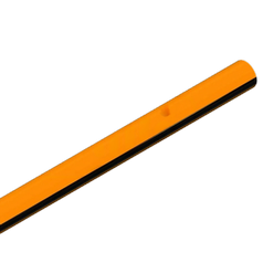 HOHLE Mikrotrubička DB 7/4mm – oranžová s čiernym pásikom,  vo vnútri so silikónovým povlakom
