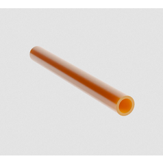 HOHLE Mikrotrubička DB 12/8mm – transparentná s oranžovým  pásikom, vo vnútri so silikónovým povlakom