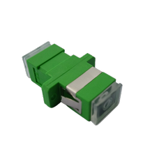 Xoptic ADAPTÉR SC/APC SM SX - optický adaptér SC/APC, Simplex, SM, zelený, transparentná záslepka