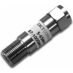 RPA-9-20 – DKTComega útlmový člen spätného smeru 9dB, F-male/F-female, Attn: 20-65MHz, Pass 85-1000MHz