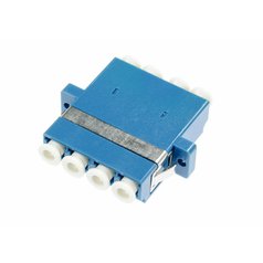 ADAPTÉR LC/PC SM Quad - optický adaptér LC/PC Quad, SM, (formát SC Duplex), modrý