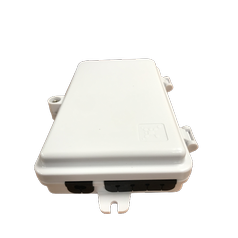 MINI FTTx BOX 4 - optický vonkajší MINI box s kazetou (uchytenie na stenu) pre 4 x SC simplex adaptér, uzamykateľné prevedenie