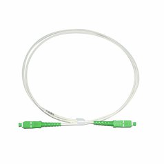 SC/APC-SC/APC-10m BIELY 9/125 SX G657A LSZH - optický patchcord, Simplex, 9/125/1800, G657A, LSZH, faba opt. plášťa: biela, dĺžka 10m