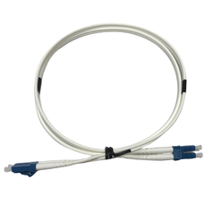 LC/PC-LC/PC-0,5m BIELY 9/125 DX G657A - optický patchcord, Duplex, 9/125/3000, G657A, LSZH, farba opt. plášťa: biela, dĺžka 0,5m