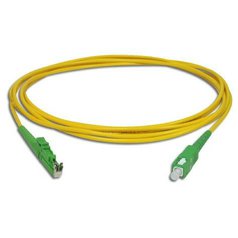 E2000/APC-SC/APC-10m 9/125 SX G657A1 - optický patchcord, Simplex, Corning 9/125/2000, G657A1, dĺžka 10m