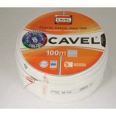 KF 114 celomedený koaxiálny kábel Cavel, balenie 250m / zvitok