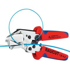 Kliešte RAUCUT 1,8-4,2mm - slúžia k pozdĺžnemu páraniu buffra optického kábla bez porušenia vlákien. Obsahujú nadstavce pre rôzne buffre od priemeru 1,8-4,2mm