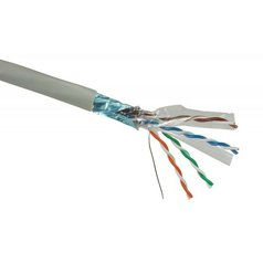 SOLARIX FTP CAT6, SXKD-6-FTP-PVC - VNÚTORNÝ dátový kábel CAT6, PVC plášť, drôt, balenie: 500m drevený bubon, kód: 26000003