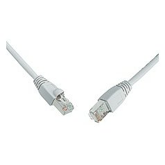 SOLARIX Dátový patchcord SFTP, Cat5e, 7m, šedý, PVC