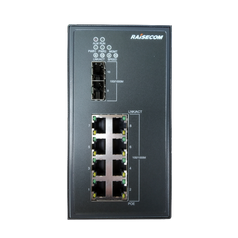 Gazelle S1000i-2GF-8GE-PWR-LI-DC48 - L2 Din-Rail manageable industrial PoE switch,2xSFP+8xGE RJ45 POE Dual DC48: 48VDC(44-57 VDC)