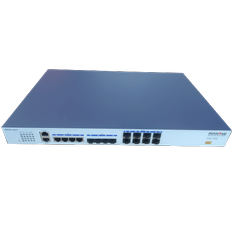 CRT-EOLT8 - Centrálna GEPON OLT jednotka, 8x EPON porty, 4x 1GE/10GE Uplink porty, 1x FE Managment port, 1x Konzola, AC 230V zdroj, Web managment