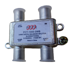 PCT-1000-3WB - PCT 3x rozbočovač 1 GHz,  Gold Series , symetrický , horizontálne vývody