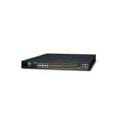 Planet SGS-6341-16S8C4XR, L3 16-Port 100/1000X SFP + 8-Port Gigabit TP/SFP + 4-Port 10G, SFP+ Stackable, Managed Switch