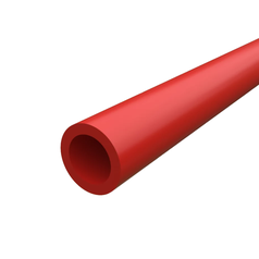 HOHLE Mikrotrubička DI 12/10mm – červená, vo vnútri so silikónovým povlakom