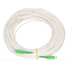 SC/APC-SC/APC- 45m BIELY 9/125 SX G657A - optický patchcord, Simplex, 9/125/3000, G657A, LSZH, farba opt. pášťa: biela, dĺžka 45m