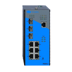 IDS P609-2 - FirstMile industrial  PoE switch, 802.3at 6x10/1000BaseTX+3xGE SFP, dual  DC PSU, DIN rail, -40 ~ +75°C