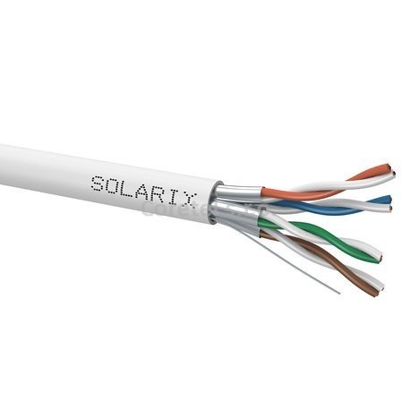 SOLARIX Inštalačný kábel CAT6A FFTP Dca-s2,d2