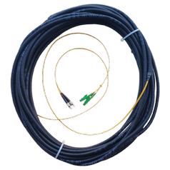 E2000/APC-FC/PC-21m 9/125 DX G657A1 - optický patchcord, Duplex, Corning 9/125/2000, G657A1, dĺžka 21m, v korugovanej chráničke