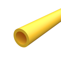 Mikrotrubička DI 10/8mm – žltá,  vo vnútri so silikónovým povlakom DURALINE